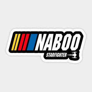 N1 Starfighter Nascar parody Sticker
